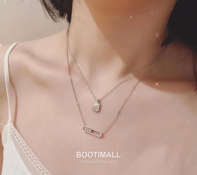 De Beers Trilogy Moving Diamond Sterling Silver 925 Necklace with Sliding Pendant 드비어스 트릴로지 무빙 다이아 스털링 실버 925 네클리스 슬라이딩 펜던트 4