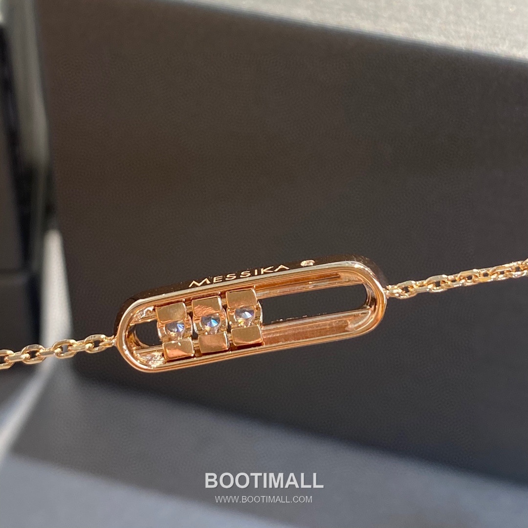 Messika Move Three Diamond Sterling Silver 925 Bracelet with Sliding Stone Detail 메시카 무브 쓰리 다이아 스털링 실버 925 브레이슬릿 슬라이딩 스톤 디테일 17