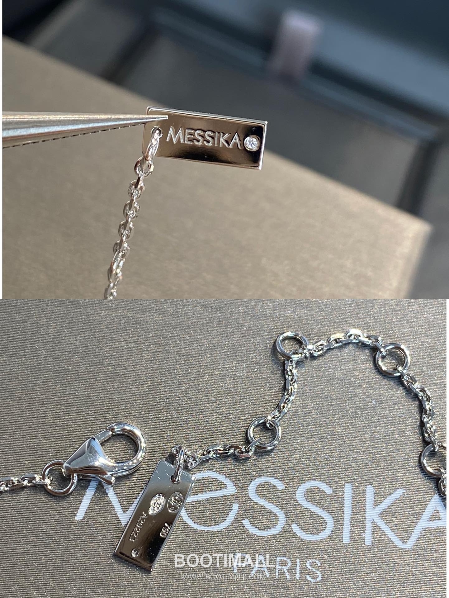 Messika Move Three Diamond Sterling Silver 925 Bracelet with Sliding Stone Detail 메시카 무브 쓰리 다이아 스털링 실버 925 브레이슬릿 슬라이딩 스톤 디테일 19