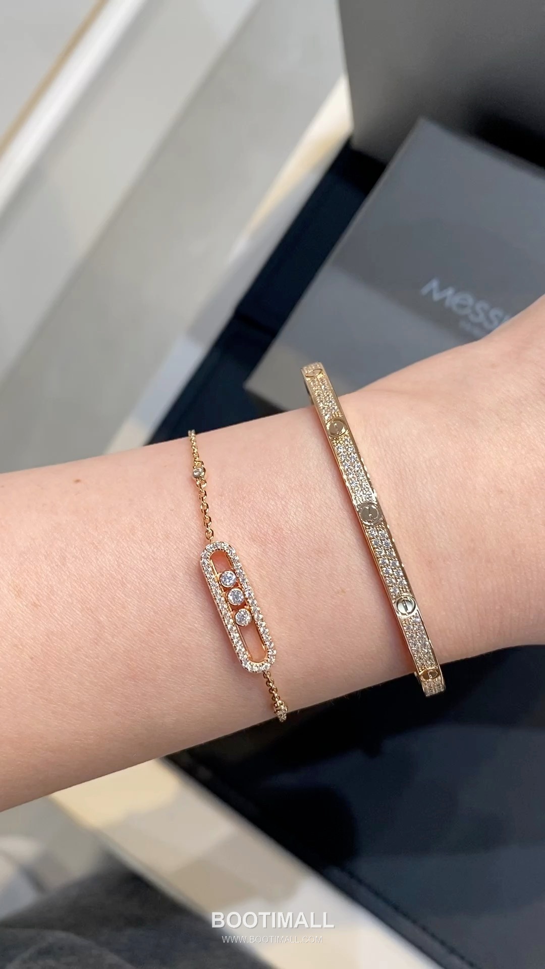 Messika Move Three Diamond Sterling Silver 925 Bracelet with Sliding Stone Detail 메시카 무브 쓰리 다이아 스털링 실버 925 브레이슬릿 슬라이딩 스톤 디테일 20