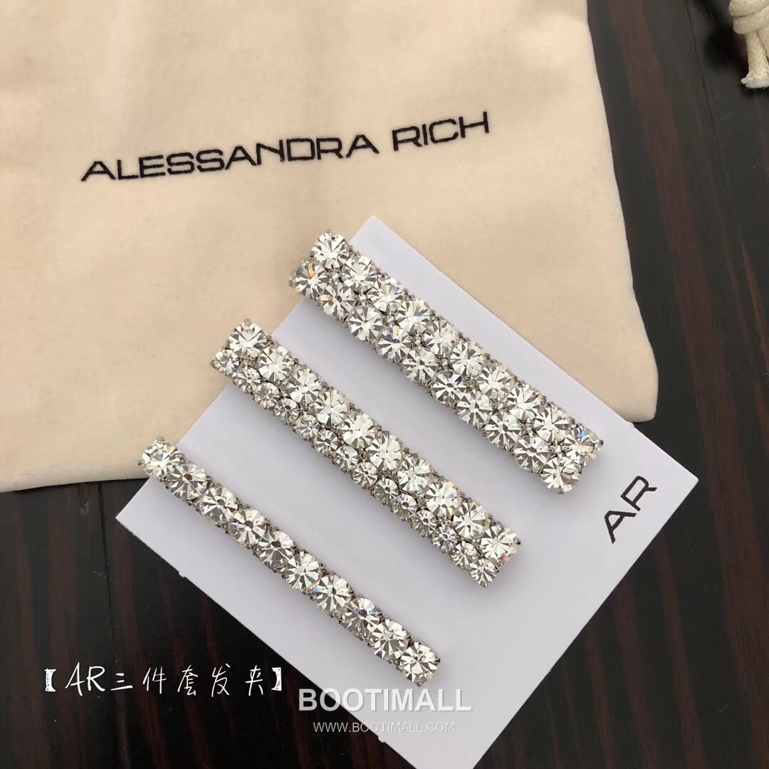 Alexander McQueen Crystal Brass Silver Plated Hair Clip Set with Multi Piece Detail 알렉산더맥퀸 크리스탈 황동 실버도금 헤어 클립 세트 멀티 피스 디테일 11