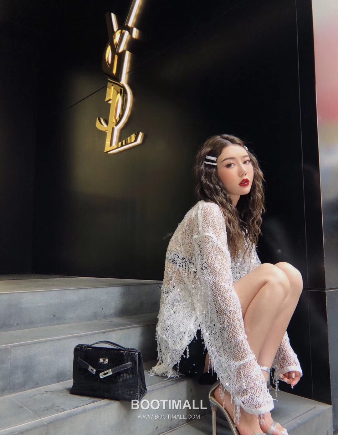 Alexander McQueen Crystal Brass Silver Plated Hair Clip Set with Multi Piece Detail 알렉산더맥퀸 크리스탈 황동 실버도금 헤어 클립 세트 멀티 피스 디테일 14