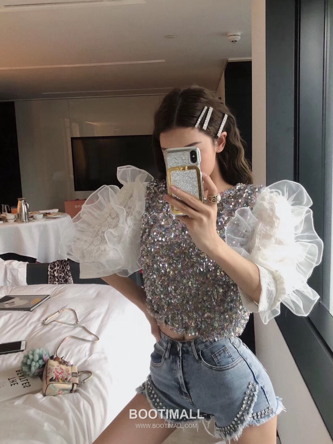 Alexander McQueen Crystal Brass Silver Plated Hair Clip Set with Multi Piece Detail 알렉산더맥퀸 크리스탈 황동 실버도금 헤어 클립 세트 멀티 피스 디테일 15