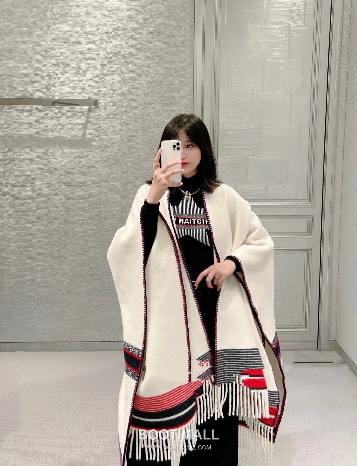 Dior CD Star Crystal Brass Silver Plated Necklace with Square Cut Pendant 디올 CD 스타 크리스탈 황동 실버도금 네클리스 스퀘어 컷 펜던트 7