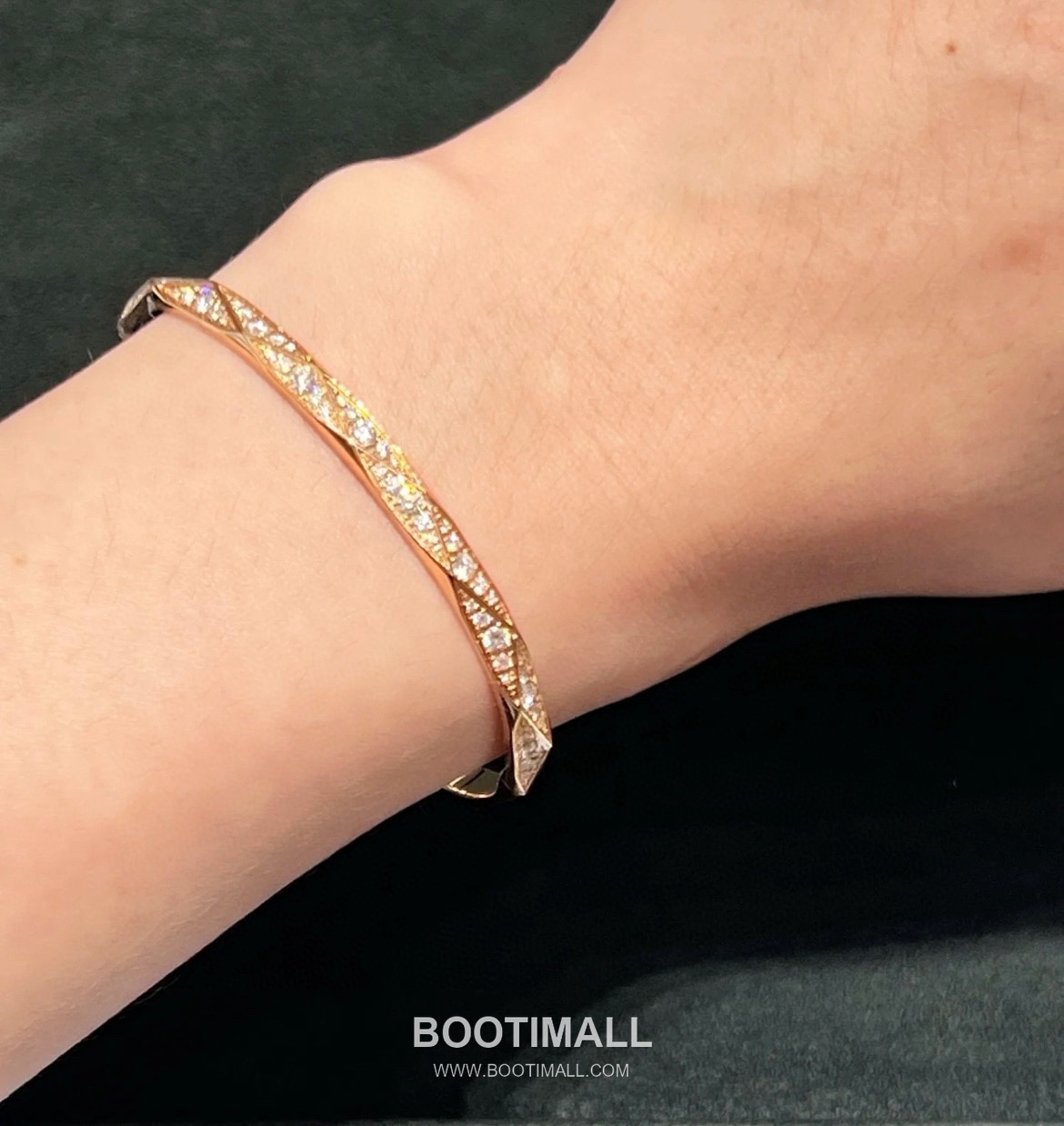 Graff Diamond Shape Full Crystal Brass Silver Plated Bracelet with Pavé Setting Detail 그라프 다이아몬드 쉐입 풀 크리스탈 황동 실버도금 브레이슬릿 파베 세팅 디테일 7