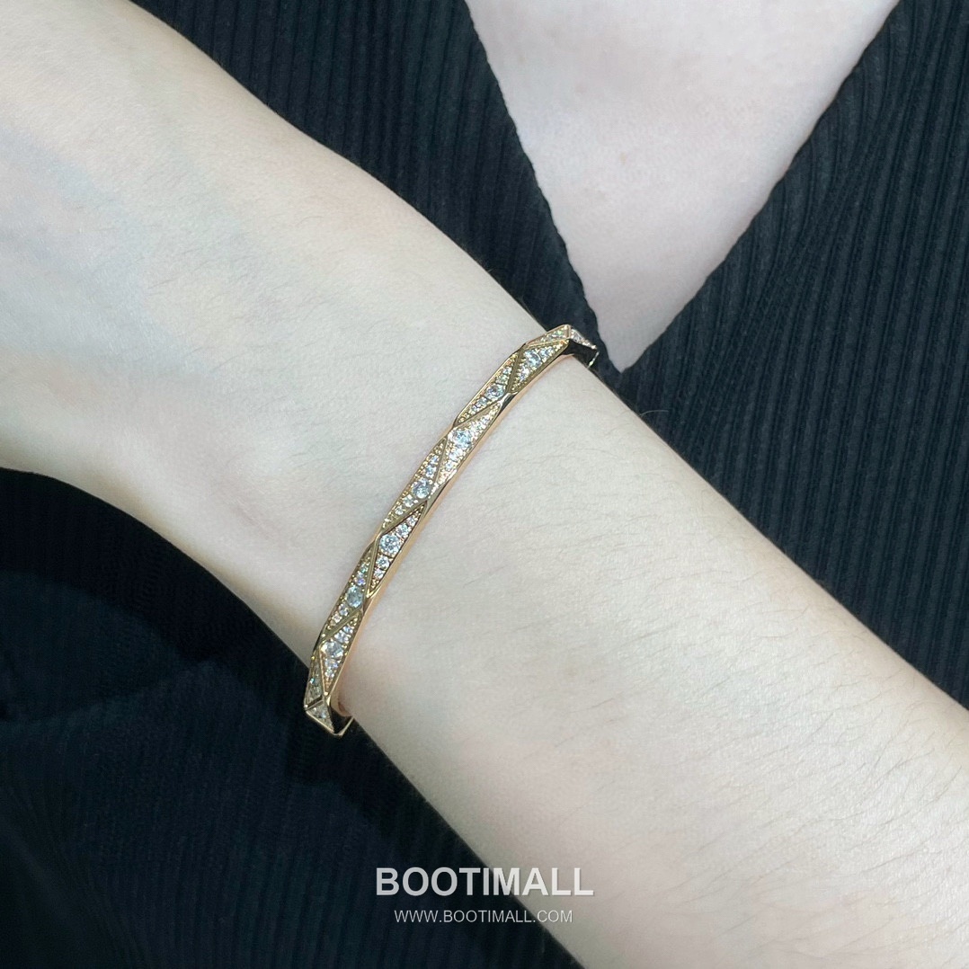 Graff Diamond Shape Full Crystal Brass Silver Plated Bracelet with Pavé Setting Detail 그라프 다이아몬드 쉐입 풀 크리스탈 황동 실버도금 브레이슬릿 파베 세팅 디테일 8