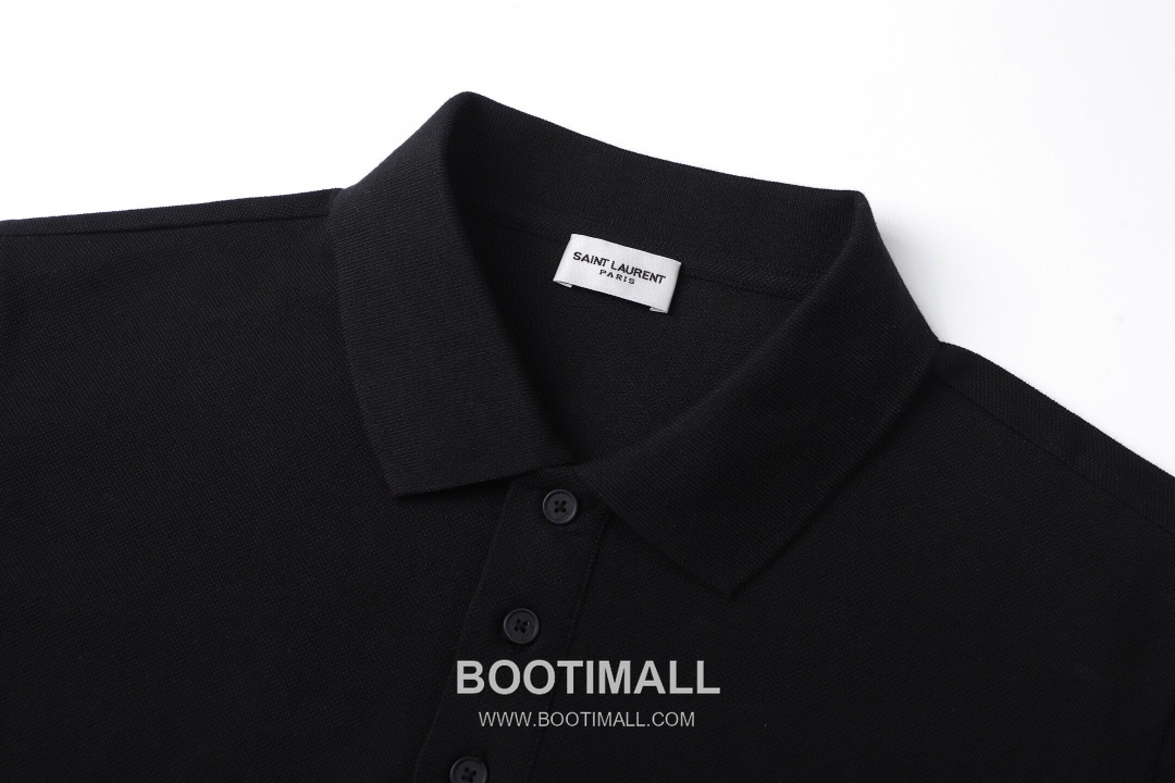 Saint Laurent SS26 Cotton Pique Polo Shirt Embroidered Logo 생로랑 SS26 코튼 피케 폴로 셔츠 자수 로고 3
