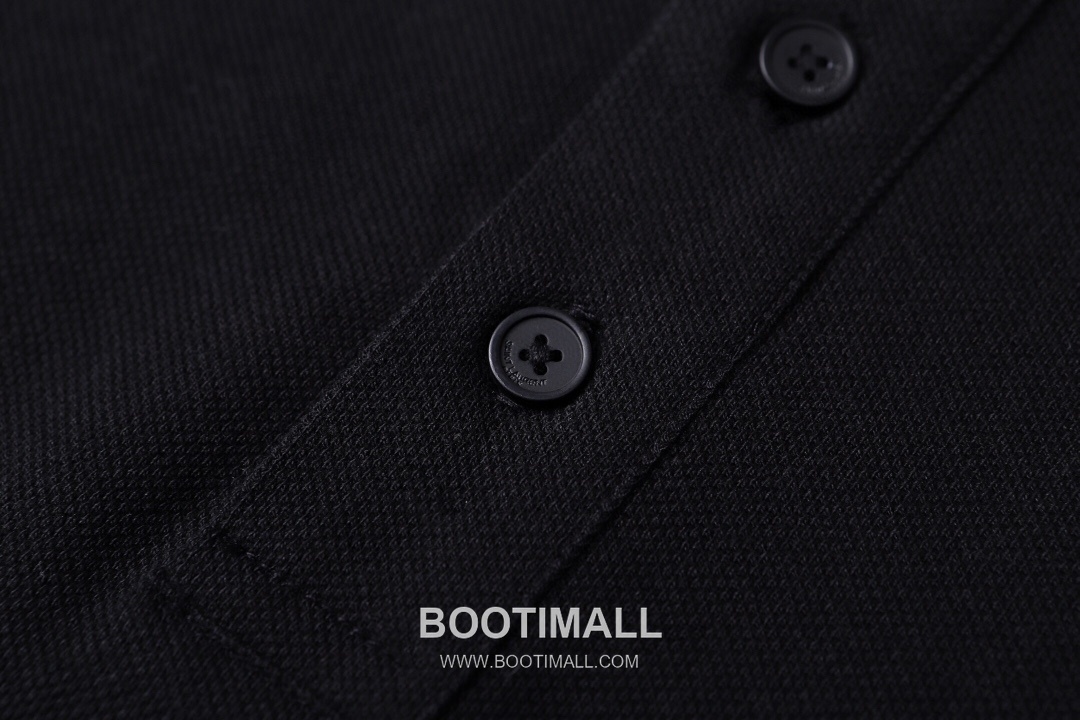 Saint Laurent SS26 Cotton Pique Polo Shirt Embroidered Logo 생로랑 SS26 코튼 피케 폴로 셔츠 자수 로고 5