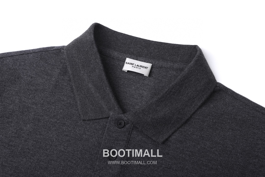 Saint Laurent SS26 Cotton Pique Polo Shirt Embroidered Logo 생로랑 SS26 코튼 피케 폴로 셔츠 자수 로고 3