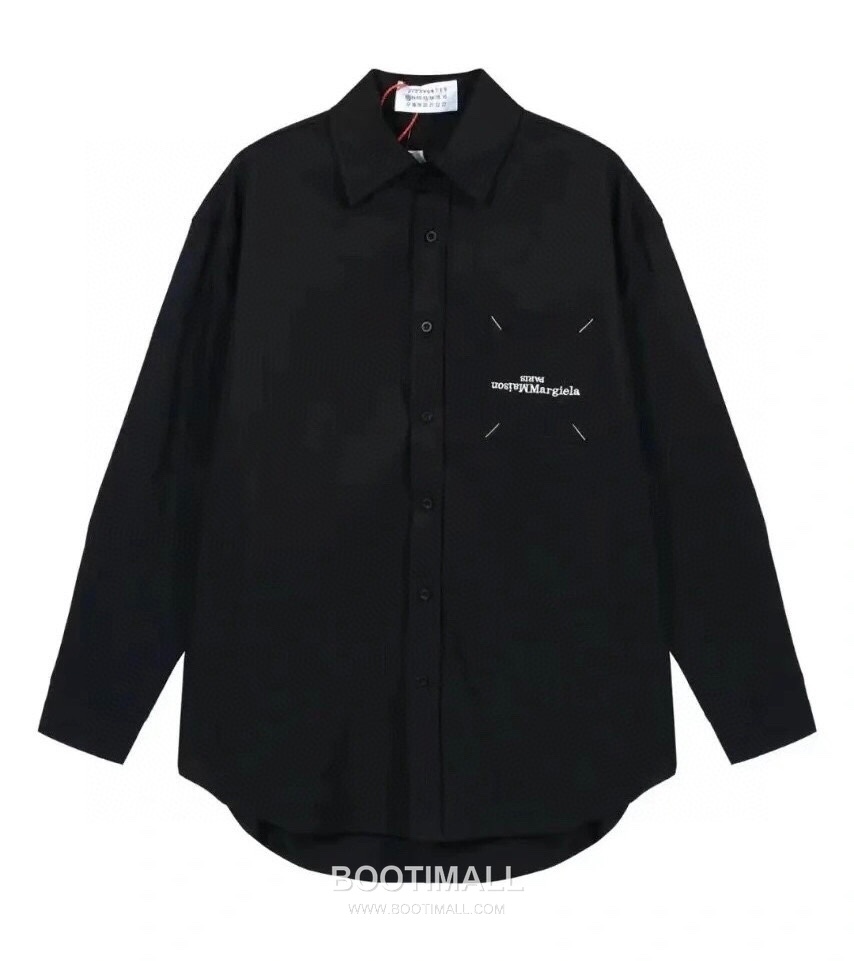 Maison Margiela SS26 Cotton Shirt Embroidered Logo Calendar Print 메종마르지엘라 SS26 코튼 셔츠 자수 로고 캘린더 프린트 1
