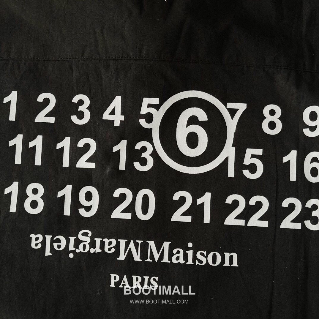 Maison Margiela SS26 Cotton Shirt Embroidered Logo Calendar Print 메종마르지엘라 SS26 코튼 셔츠 자수 로고 캘린더 프린트 4