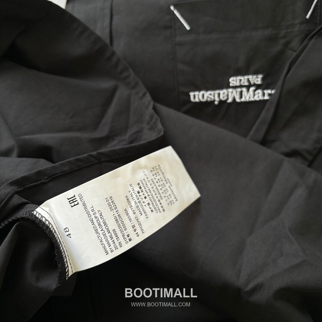 Maison Margiela SS26 Cotton Shirt Embroidered Logo Calendar Print 메종마르지엘라 SS26 코튼 셔츠 자수 로고 캘린더 프린트 6