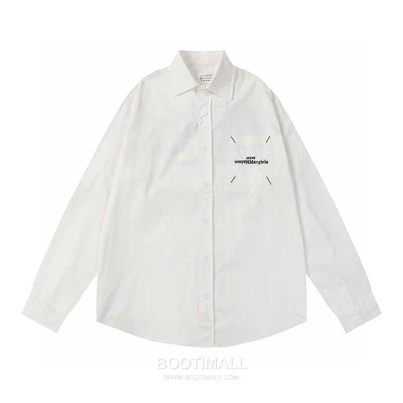 Maison Margiela SS26 Cotton Shirt Embroidered Logo Calendar Print 메종마르지엘라 SS26 코튼 셔츠 자수 로고 캘린더 프린트 1