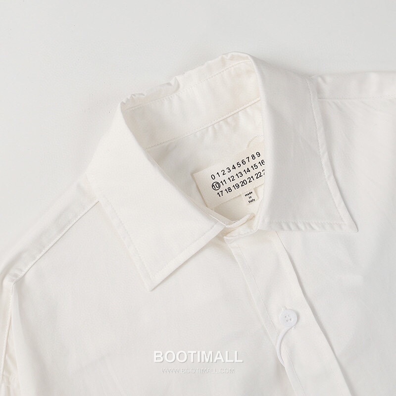 Maison Margiela SS26 Cotton Shirt Embroidered Logo Calendar Print 메종마르지엘라 SS26 코튼 셔츠 자수 로고 캘린더 프린트 3