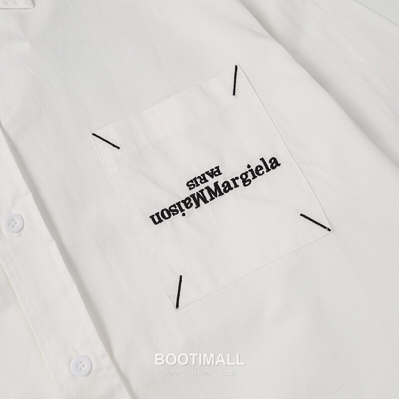 Maison Margiela SS26 Cotton Shirt Embroidered Logo Calendar Print 메종마르지엘라 SS26 코튼 셔츠 자수 로고 캘린더 프린트 5