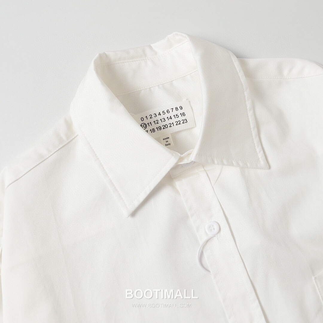 Maison Margiela SS26 Cotton Shirt Washed Label Logo Print 메종마르지엘라 SS26 코튼 셔츠 워시드 라벨 로고 프린트 3