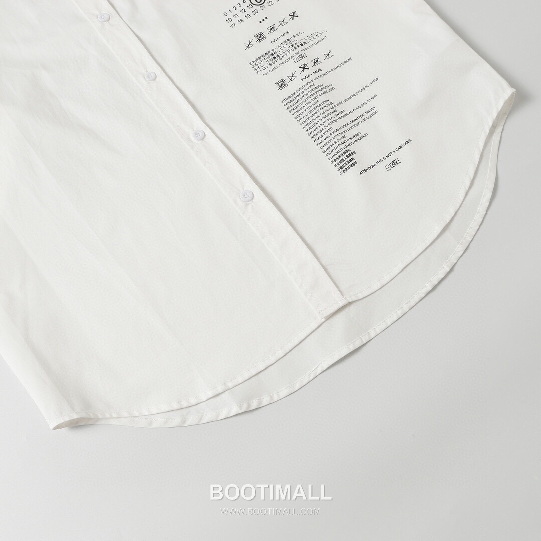 Maison Margiela SS26 Cotton Shirt Washed Label Logo Print 메종마르지엘라 SS26 코튼 셔츠 워시드 라벨 로고 프린트 6