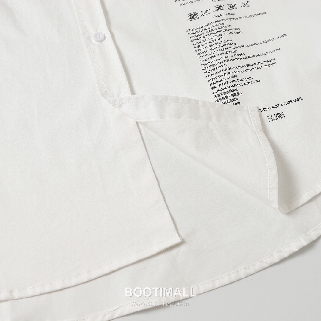 Maison Margiela SS26 Cotton Shirt Washed Label Logo Print 메종마르지엘라 SS26 코튼 셔츠 워시드 라벨 로고 프린트 7