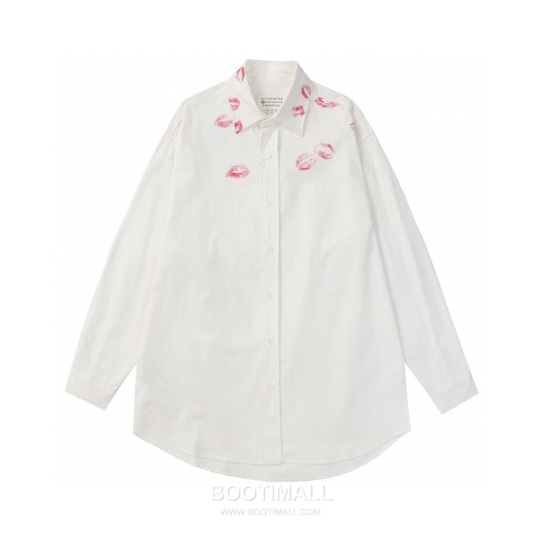 Maison Margiela SS26 Cotton Shirt Lip Print Logo 메종마르지엘라 SS26 코튼 셔츠 립 프린트 로고 1