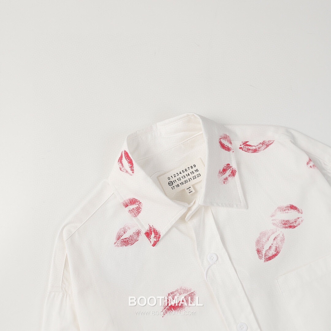 Maison Margiela SS26 Cotton Shirt Lip Print Logo 메종마르지엘라 SS26 코튼 셔츠 립 프린트 로고 3