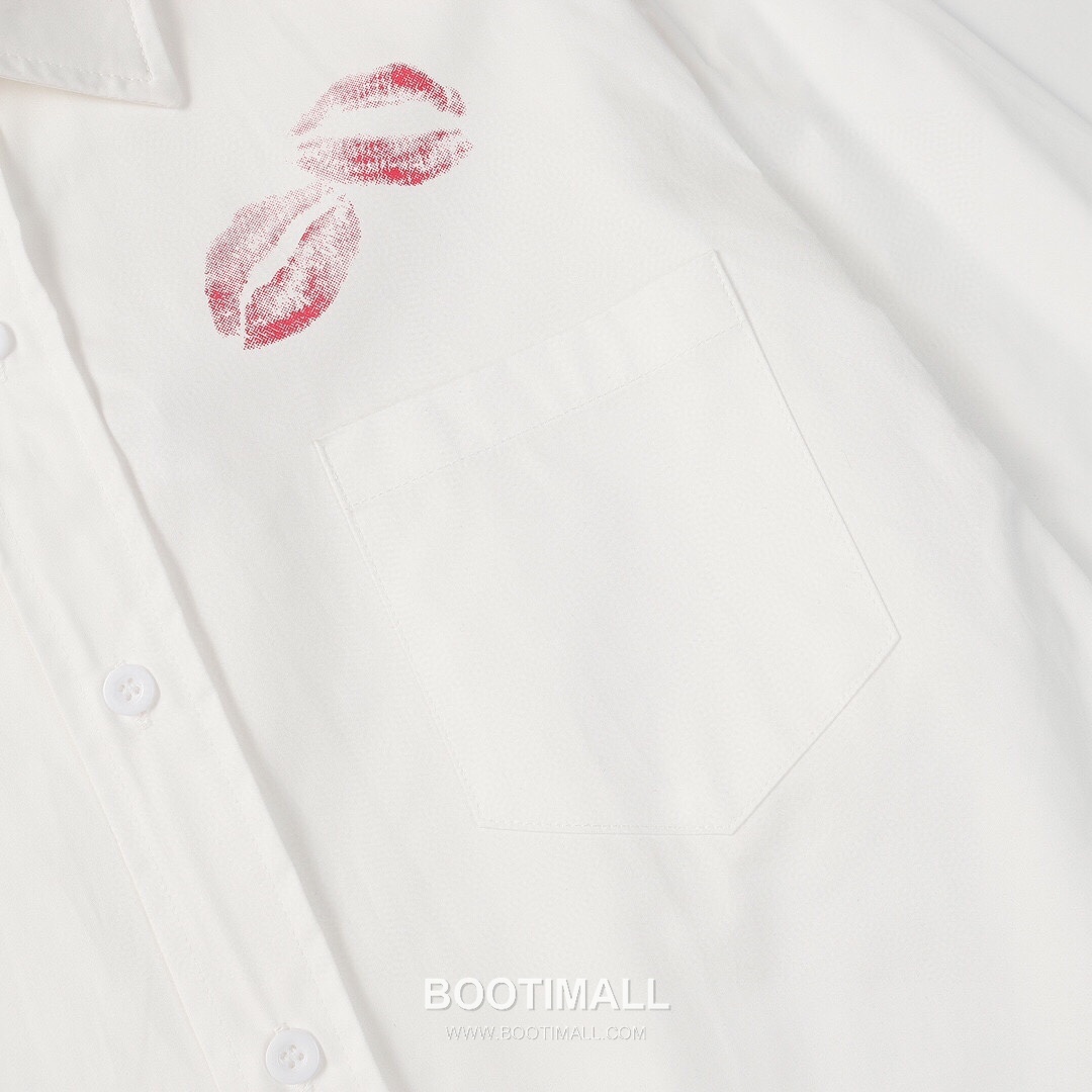 Maison Margiela SS26 Cotton Shirt Lip Print Logo 메종마르지엘라 SS26 코튼 셔츠 립 프린트 로고 5