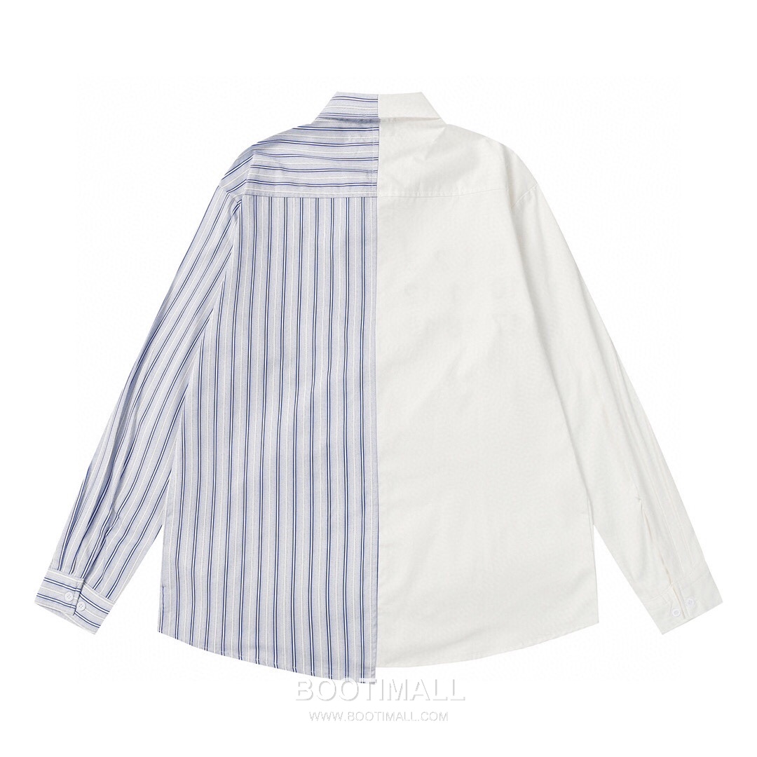 Maison Margiela SS26 Cotton Shirt Color Block Patchwork Calendar Logo Print 메종마르지엘라 SS26 코튼 셔츠 컬러블록 패치워크 캘린더 로고 프린트 2