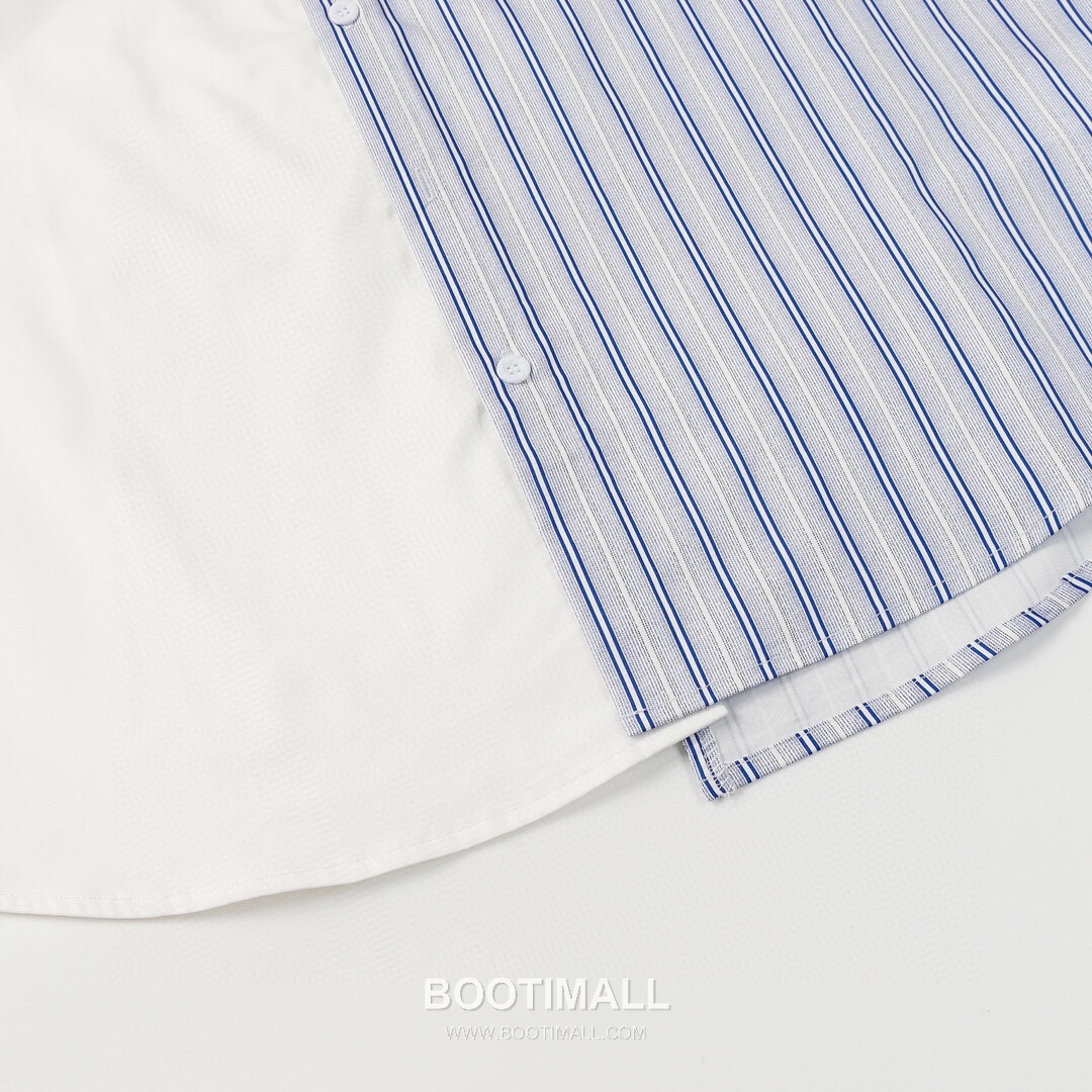 Maison Margiela SS26 Cotton Shirt Color Block Patchwork Calendar Logo Print 메종마르지엘라 SS26 코튼 셔츠 컬러블록 패치워크 캘린더 로고 프린트 6