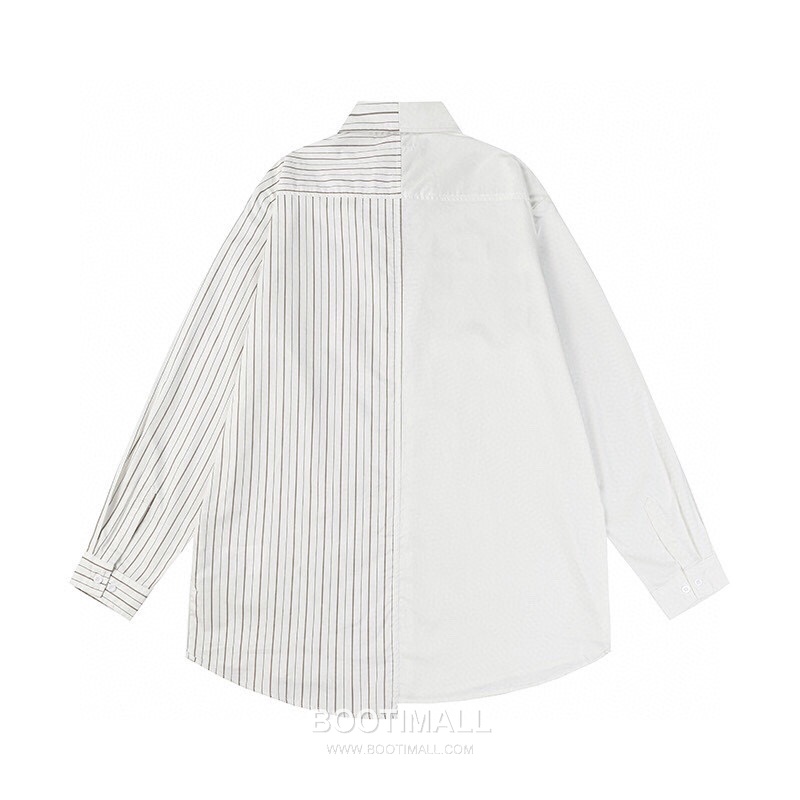 Maison Margiela SS26 Cotton Shirt Color Block Patchwork Calendar Logo Print 메종마르지엘라 SS26 코튼 셔츠 컬러블록 패치워크 캘린더 로고 프린트 3