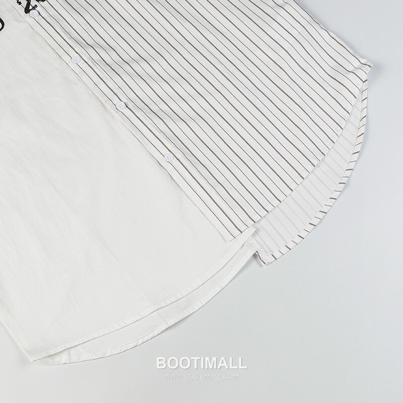 Maison Margiela SS26 Cotton Shirt Color Block Patchwork Calendar Logo Print 메종마르지엘라 SS26 코튼 셔츠 컬러블록 패치워크 캘린더 로고 프린트 8