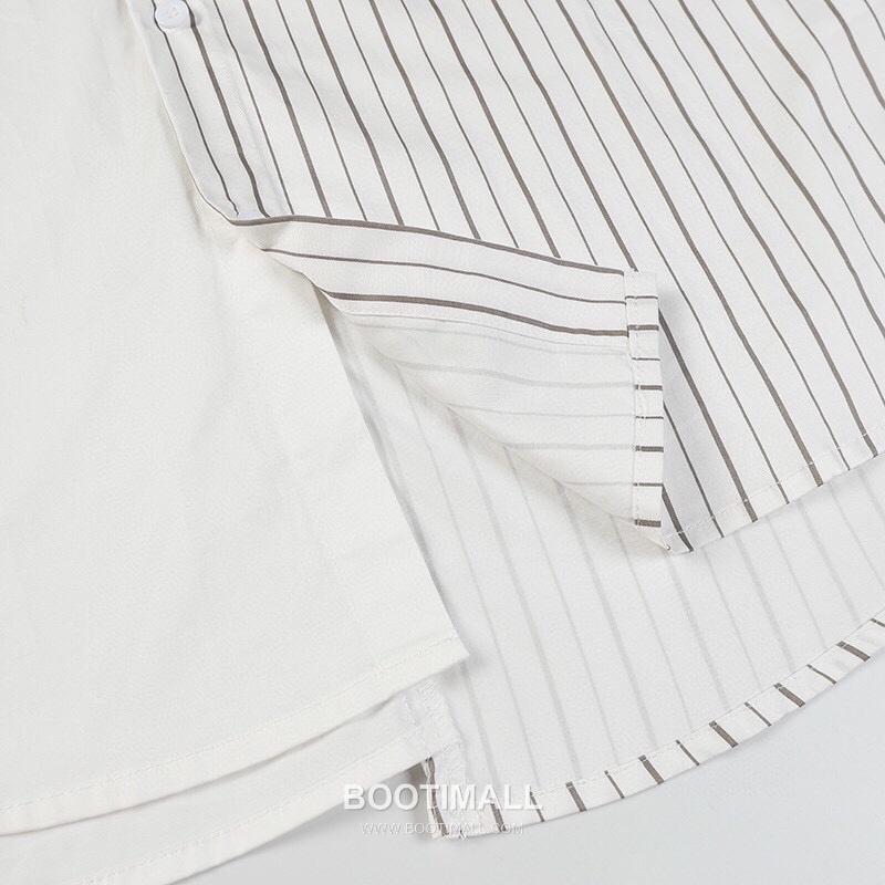 Maison Margiela SS26 Cotton Shirt Color Block Patchwork Calendar Logo Print 메종마르지엘라 SS26 코튼 셔츠 컬러블록 패치워크 캘린더 로고 프린트 9