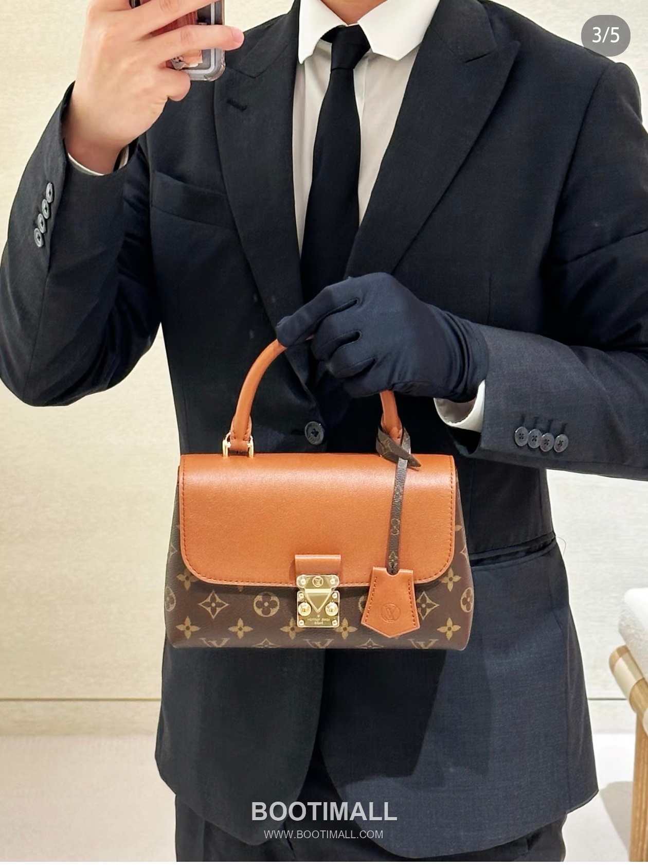 Louis Vuitton Madeleine BB Calfskin Leather Top Handle Bag with Flap Lock Detail 루이비통 마들렌 BB 카프스킨 탑핸들 플랩락 토트백 M27511 24cm 7