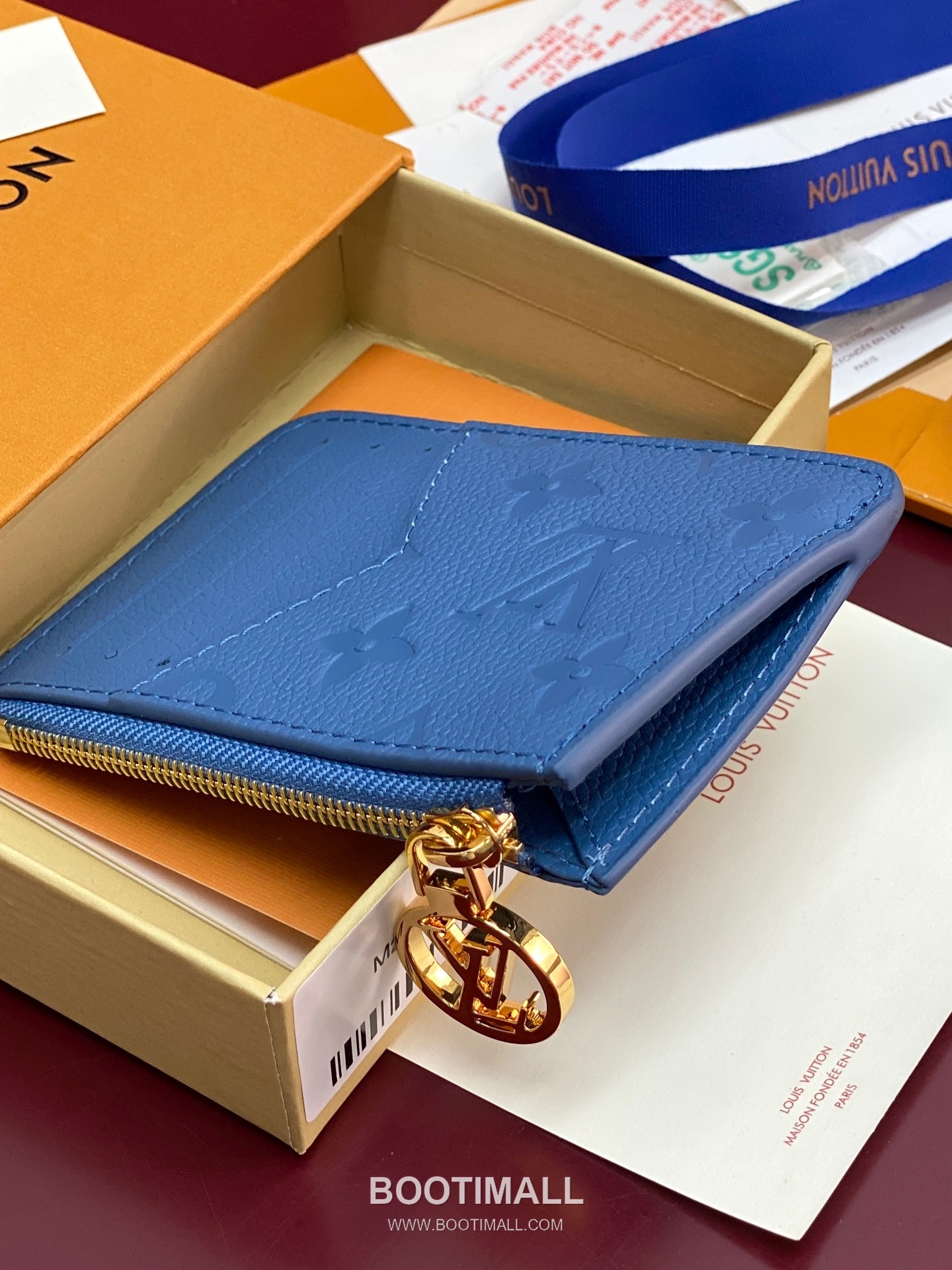 Louis Vuitton Romy Rainbow Monogram Empreinte Leather Card Holder Wallet with Zip Pocket Detail 루이비통 로미 레인보우 모노그램 앙프렝뜨 카드지갑 지퍼포켓 M27758 12cm 5