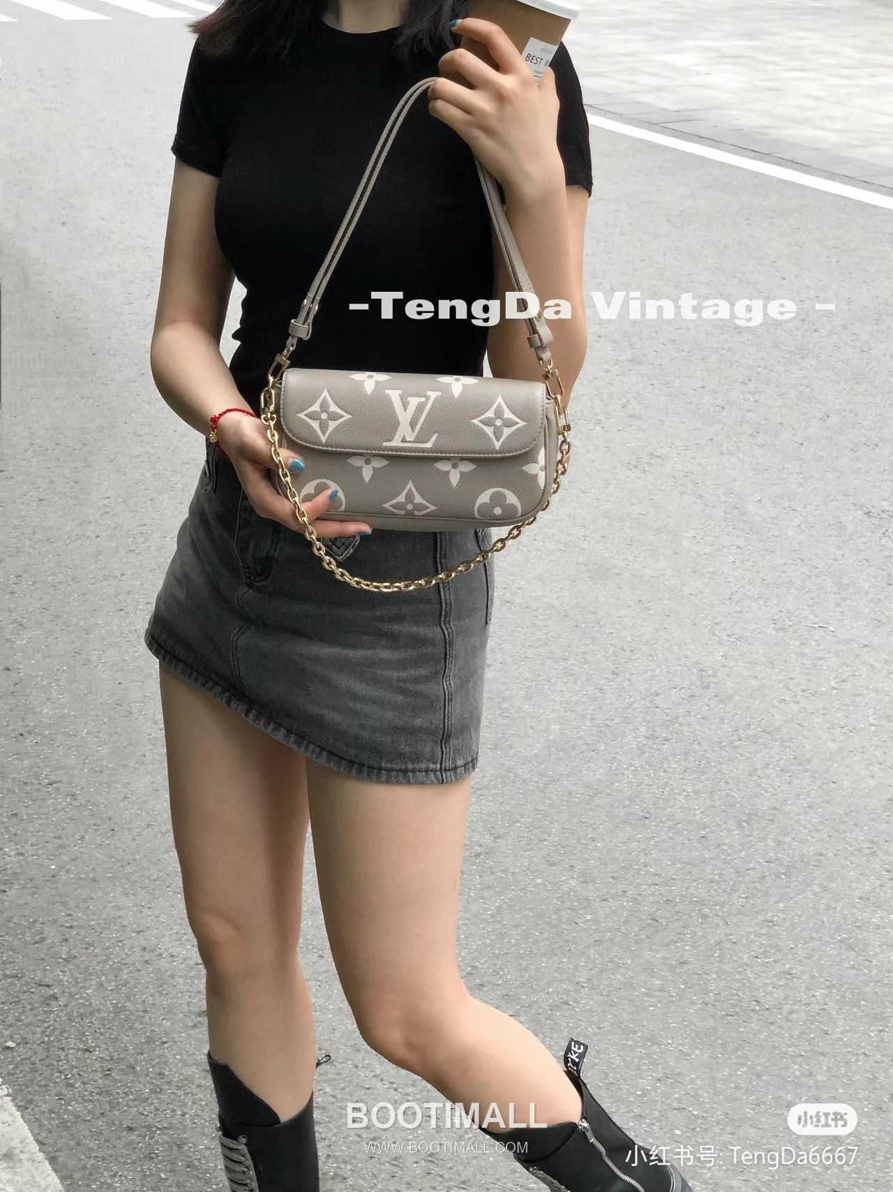 Louis Vuitton Wallet On Chain Monogram Empreinte Leather Crossbody Clutch Bag with Chain Strap Detail 루이비통 월렛 온 체인 모노그램 앙프렝뜨 크로스바디 클러치백 체인스트랩 M82211 23.5cm 3