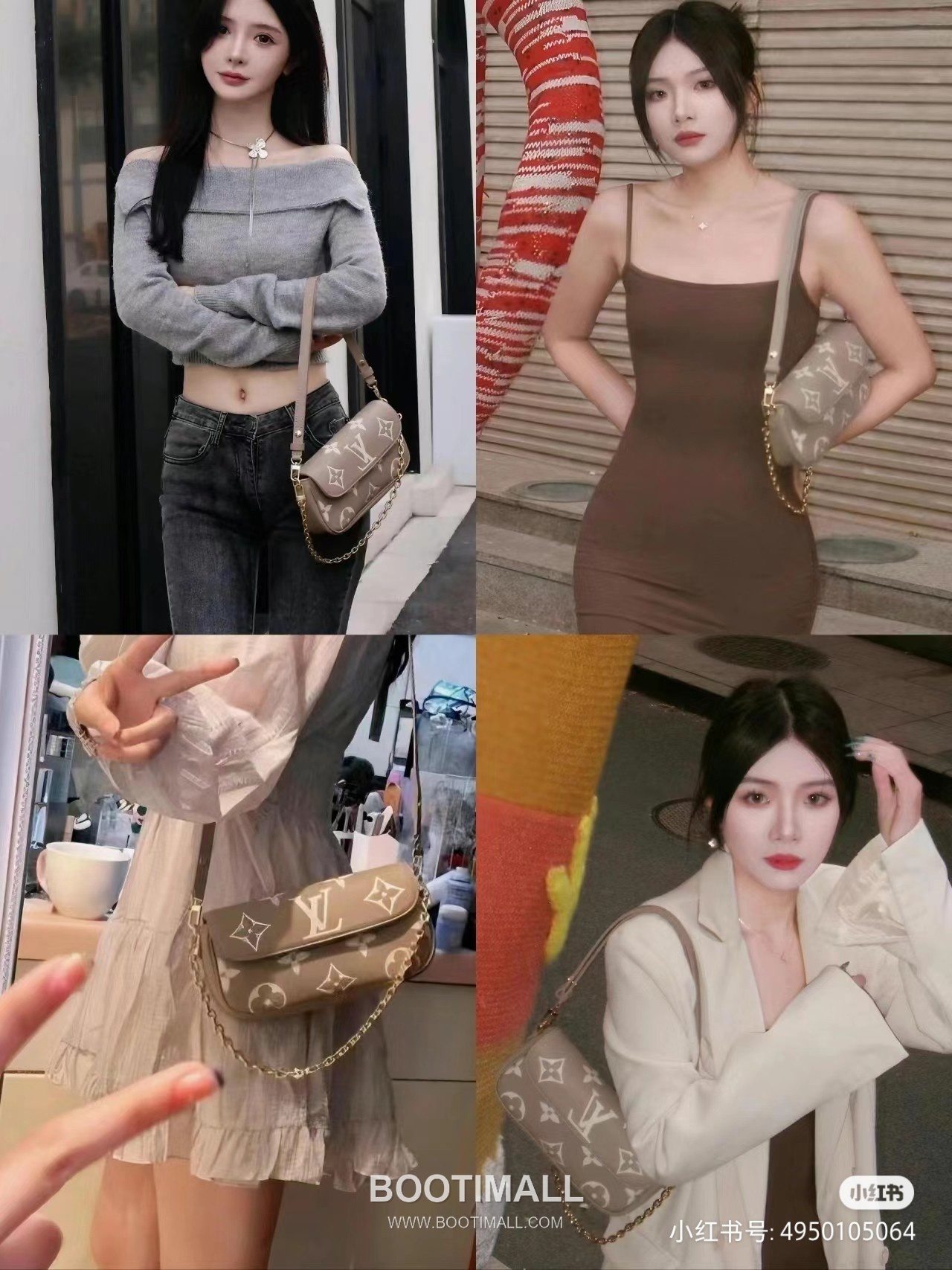 Louis Vuitton Wallet On Chain Monogram Empreinte Leather Crossbody Clutch Bag with Chain Strap Detail 루이비통 월렛 온 체인 모노그램 앙프렝뜨 크로스바디 클러치백 체인스트랩 M82211 23.5cm 8