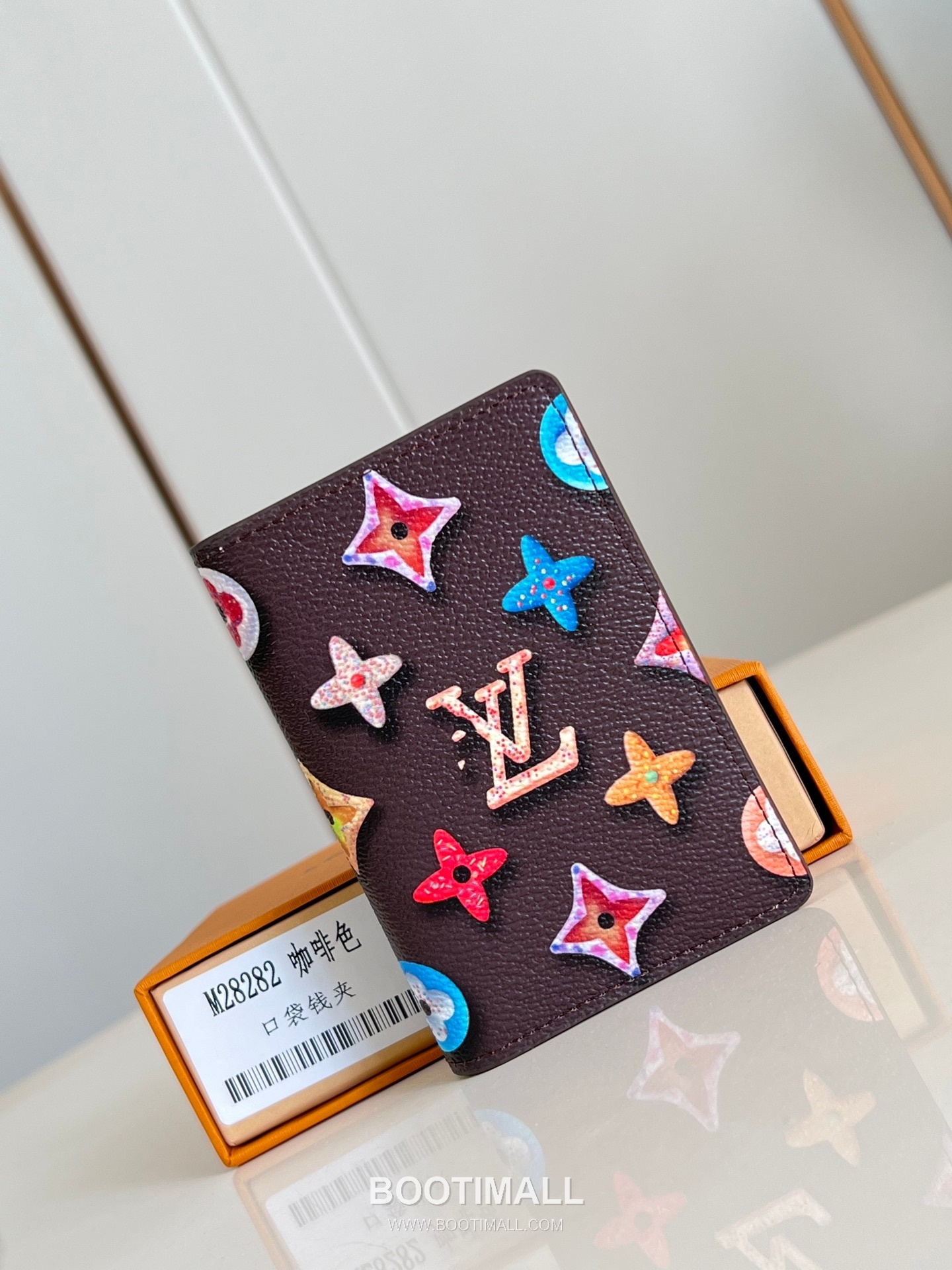 Louis Vuitton Pocket Organizer Brushed Monogram Leather Wallet with Card Slots Detail 루이비통 포켓 오거나이저 브러시드 모노그램 레더 카드지갑 M28282 7.5cm 2