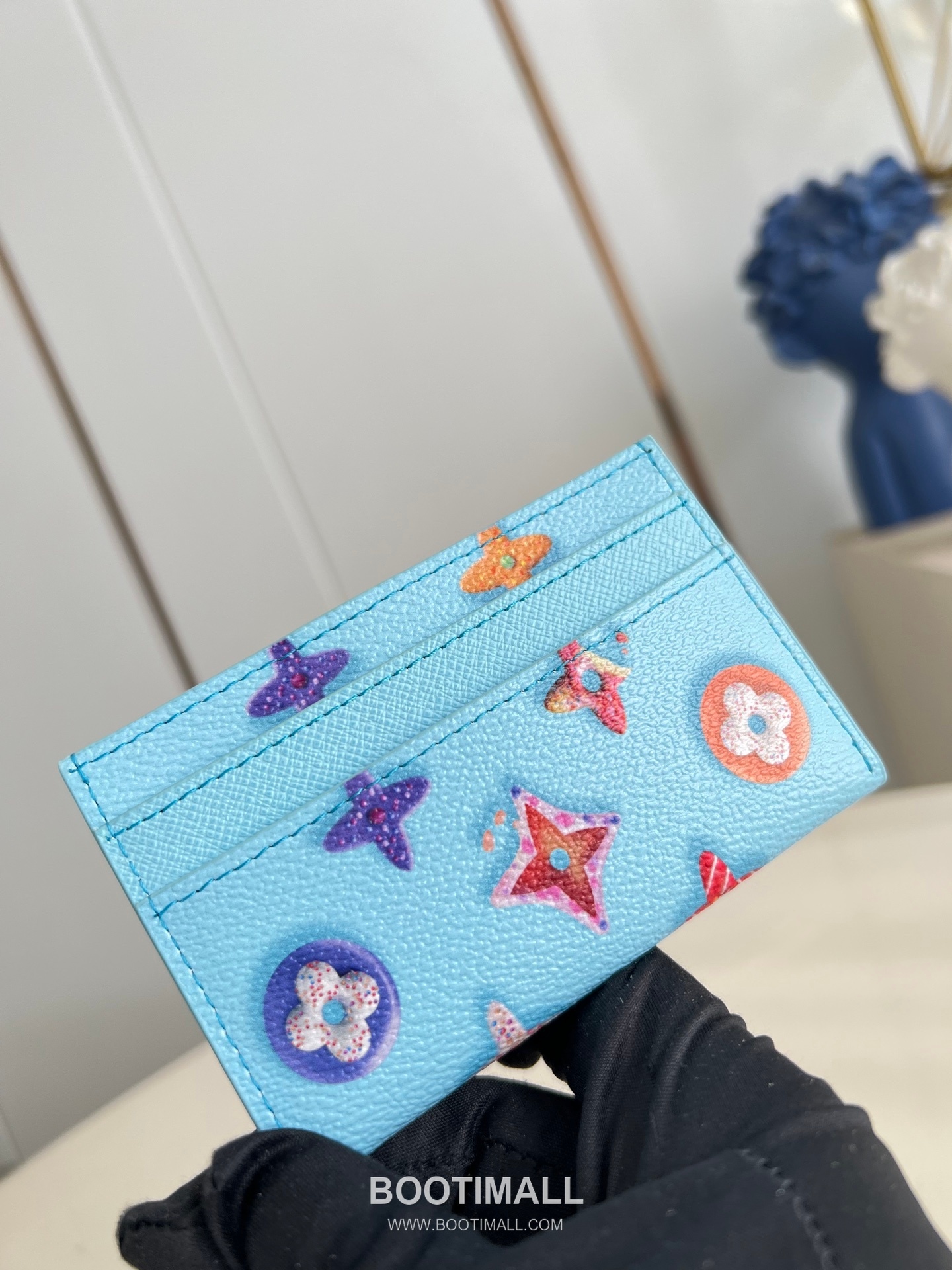 Louis Vuitton Monogram Eclipse Canvas Card Holder Wallet with Central Pocket Detail 루이비통 모노그램 이클립스 캔버스 카드지갑 센트럴포켓 M28041 11cm 3