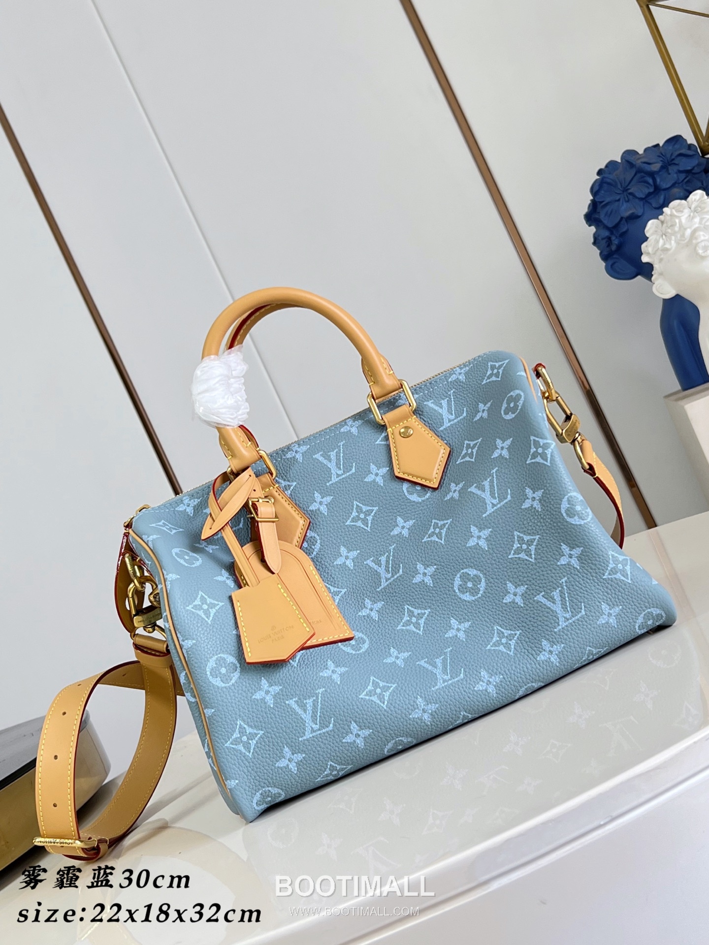 Louis Vuitton Speedy P9 Bandoulière 30 Monogram Cowhide Leather Boston Bag with Strap Detail 루이비통 스피디 P9 반둘리에 30 모노그램 카우하이드 보스턴백 스트랩 M28384 32cm 2