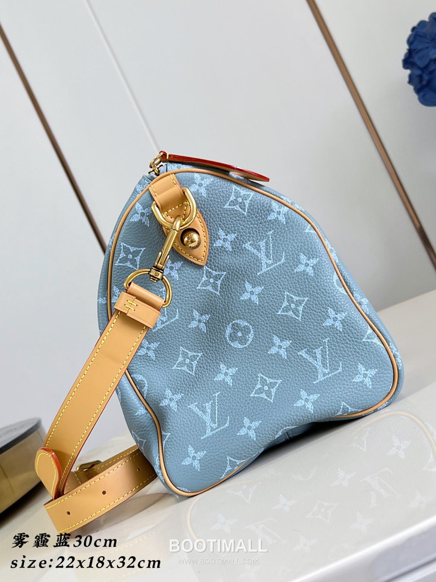 Louis Vuitton Speedy P9 Bandoulière 30 Monogram Cowhide Leather Boston Bag with Strap Detail 루이비통 스피디 P9 반둘리에 30 모노그램 카우하이드 보스턴백 스트랩 M28384 32cm 5