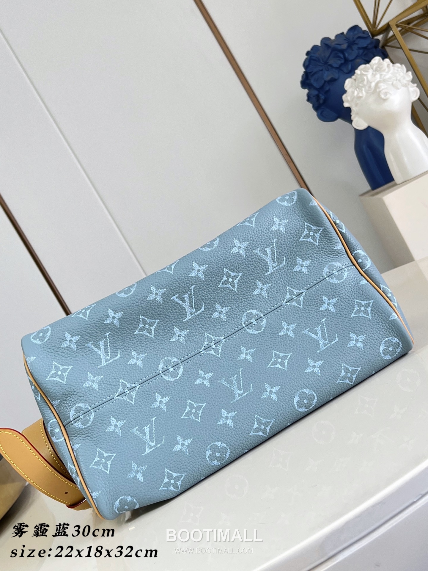 Louis Vuitton Speedy P9 Bandoulière 30 Monogram Cowhide Leather Boston Bag with Strap Detail 루이비통 스피디 P9 반둘리에 30 모노그램 카우하이드 보스턴백 스트랩 M28384 32cm 11