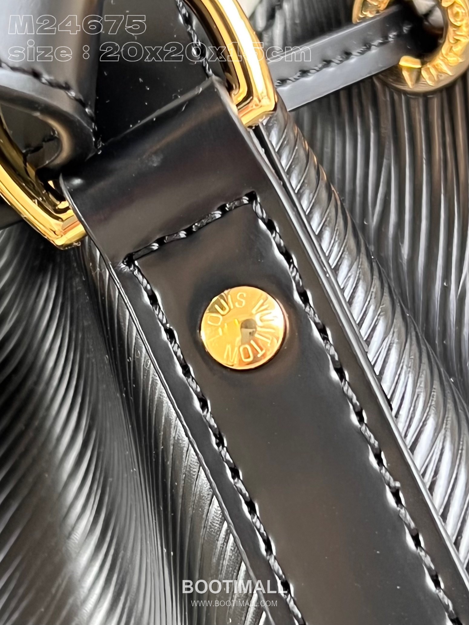 Louis Vuitton Noé BB Epi Calfskin Leather Bucket Bag with Embossed Wave Detail 루이비통 노에 BB 에피 카프스킨 버킷백 웨이브엠보싱 M24675 20cm 5