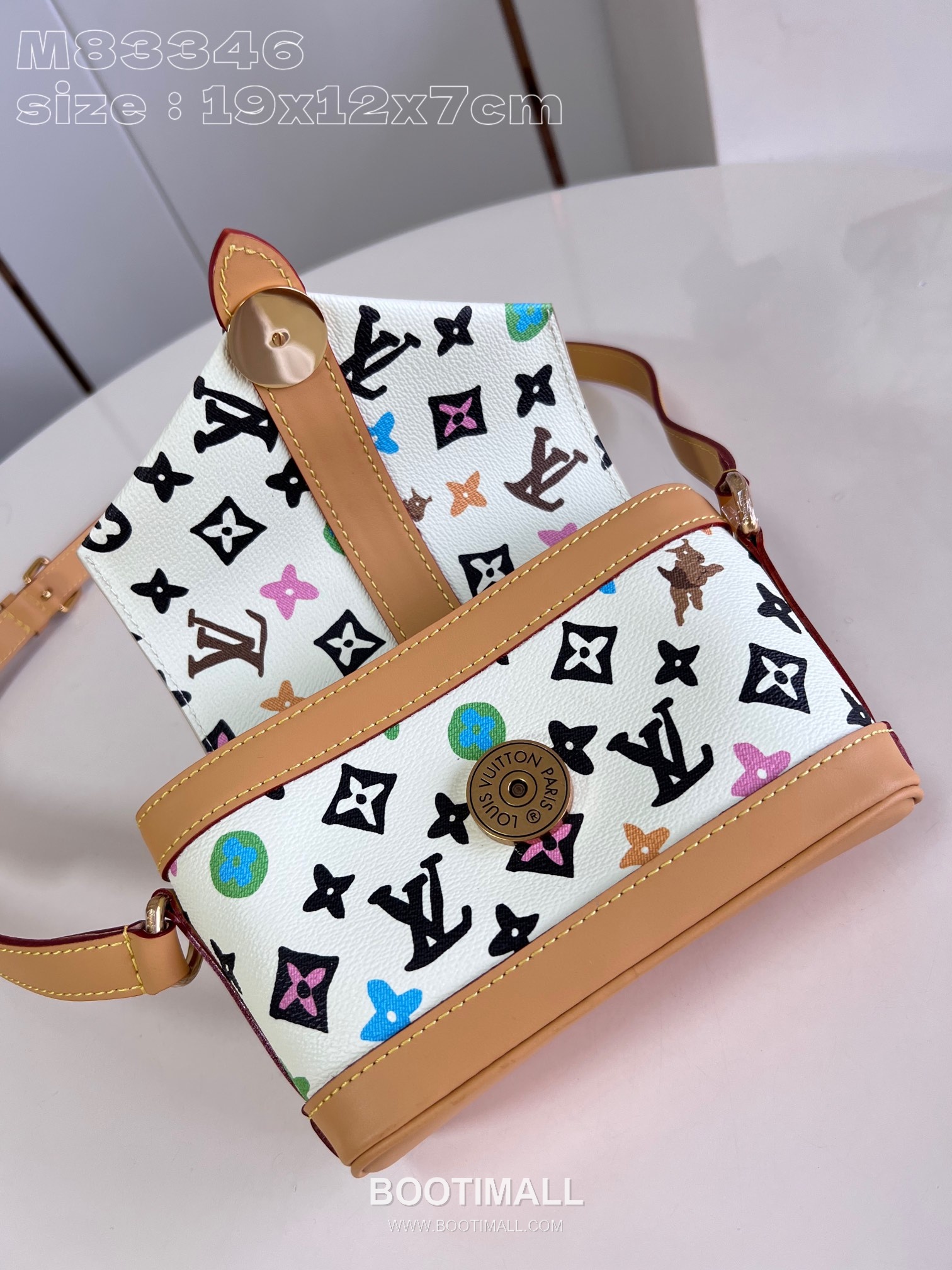 Louis Vuitton Envelope Mini Monogram Canvas Crossbody Bag with Wavy Magnetic Flap Detail 루이비통 엔벨로프 미니 모노그램 캔버스 크로스백 웨이브자석플랩 M83346 19cm 7