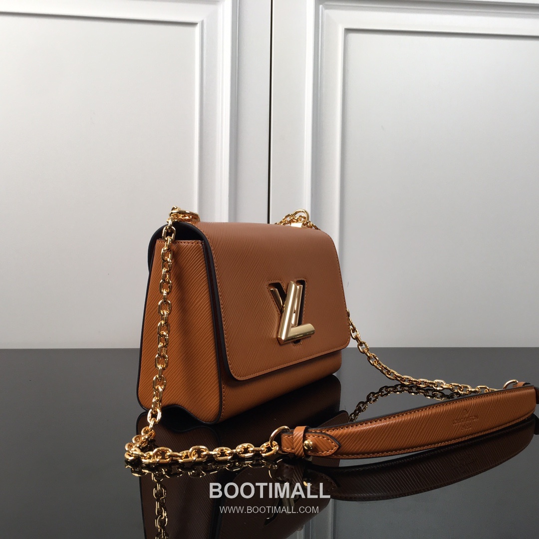 Louis Vuitton Twist MM Epi Calfskin Leather Chain Shoulder Bag with Twist Lock Detail 루이비통 트위스트 MM 에피 카프스킨 체인 숄더백 트위스트락 M50280 23cm 6