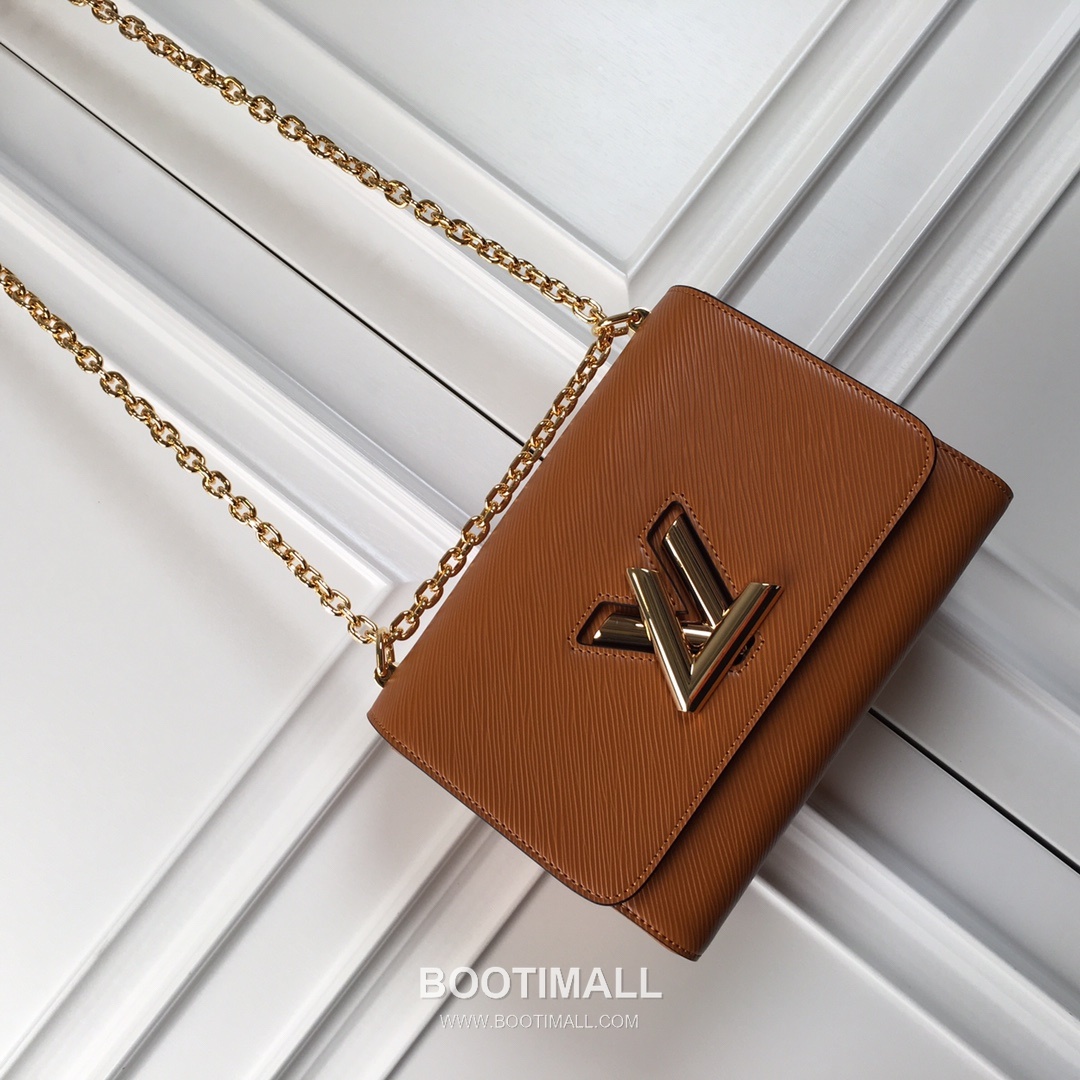 Louis Vuitton Twist MM Epi Calfskin Leather Chain Shoulder Bag with Twist Lock Detail 루이비통 트위스트 MM 에피 카프스킨 체인 숄더백 트위스트락 M50280 23cm 12