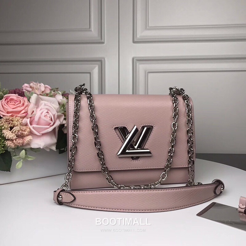 Louis Vuitton Twist MM Epi Calfskin Leather Chain Shoulder Bag with Twist Lock Detail 루이비통 트위스트 MM 에피 카프스킨 체인 숄더백 트위스트락 M50280 23cm 9
