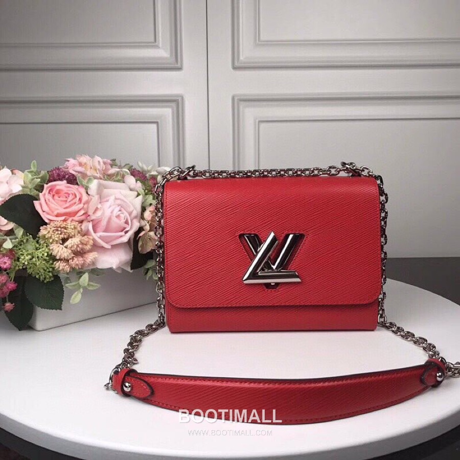 Louis Vuitton Twist MM Epi Calfskin Leather Chain Shoulder Bag with Twist Lock Detail 루이비통 트위스트 MM 에피 카프스킨 체인 숄더백 트위스트락 M50280 23cm 1