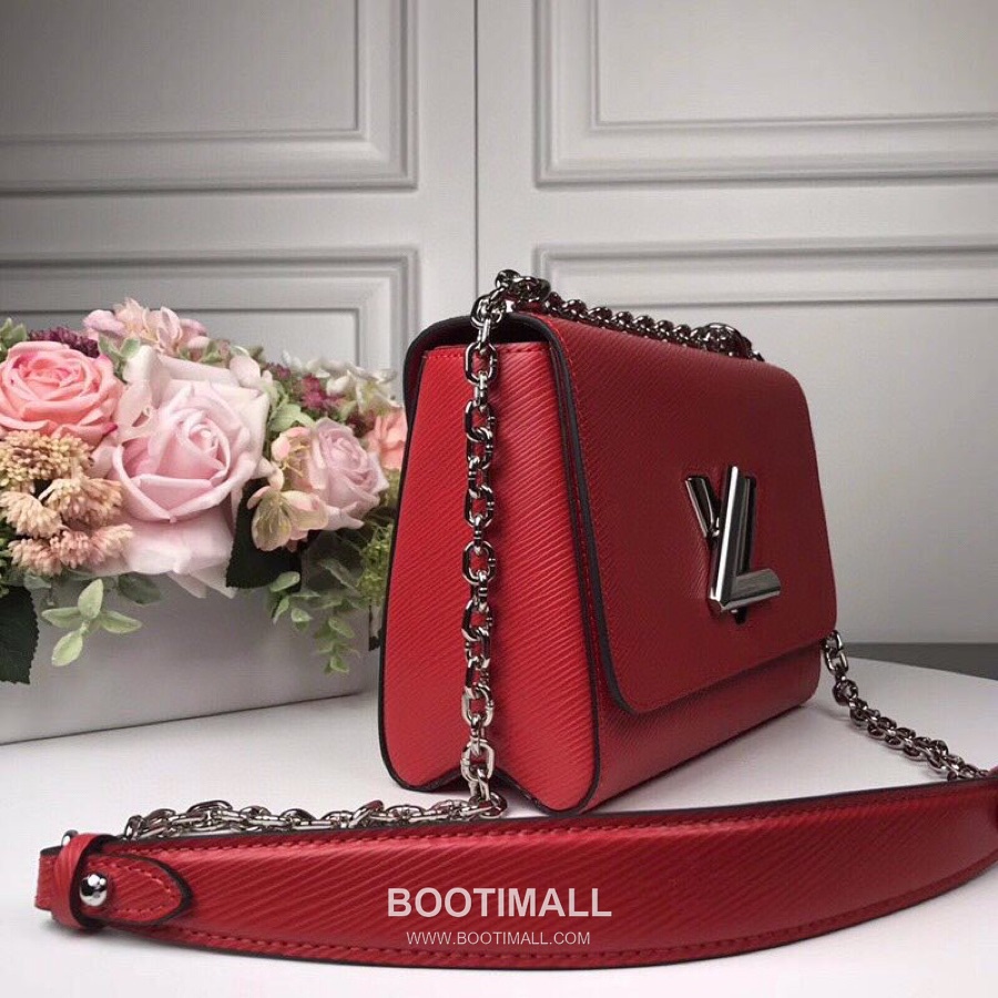 Louis Vuitton Twist MM Epi Calfskin Leather Chain Shoulder Bag with Twist Lock Detail 루이비통 트위스트 MM 에피 카프스킨 체인 숄더백 트위스트락 M50280 23cm 2