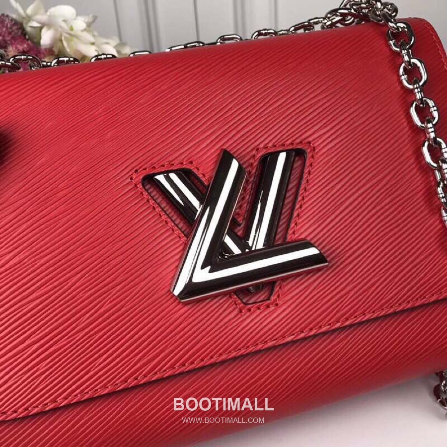 Louis Vuitton Twist MM Epi Calfskin Leather Chain Shoulder Bag with Twist Lock Detail 루이비통 트위스트 MM 에피 카프스킨 체인 숄더백 트위스트락 M50280 23cm 5