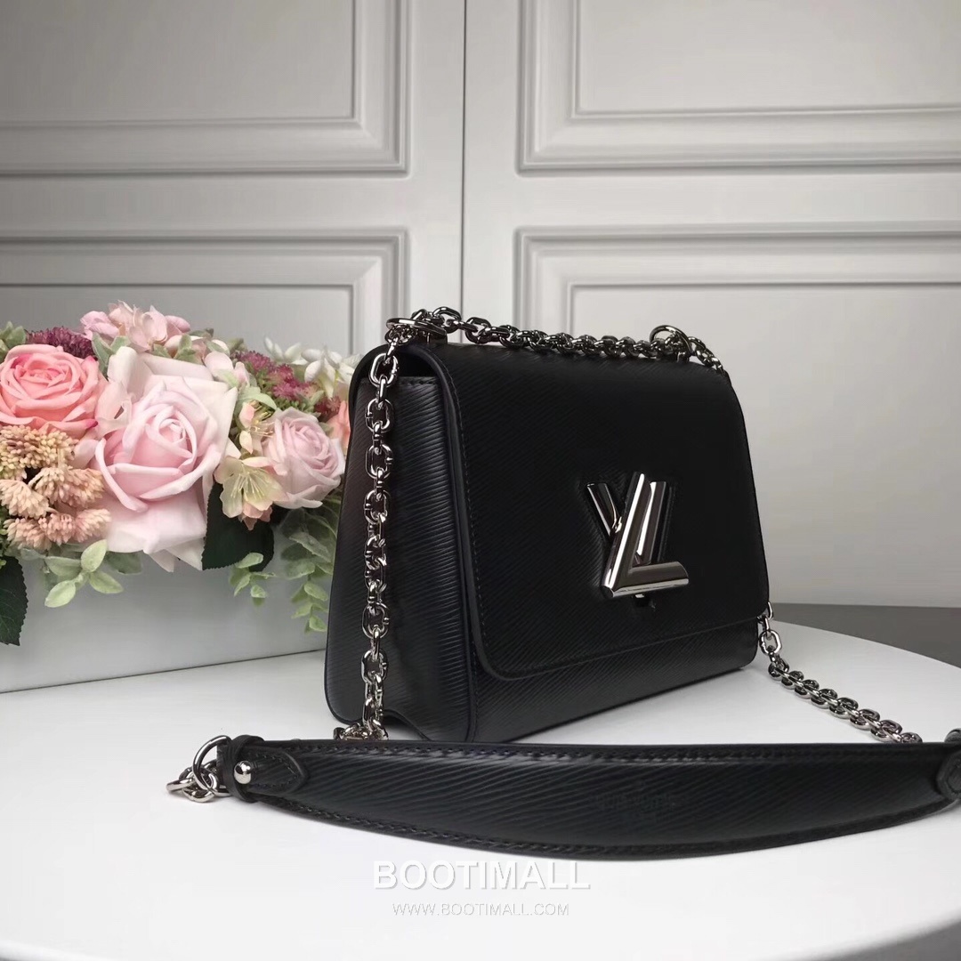 Louis Vuitton Twist MM Epi Calfskin Leather Chain Shoulder Bag with Twist Lock Detail 루이비통 트위스트 MM 에피 카프스킨 체인 숄더백 트위스트락 M50280 23cm 2