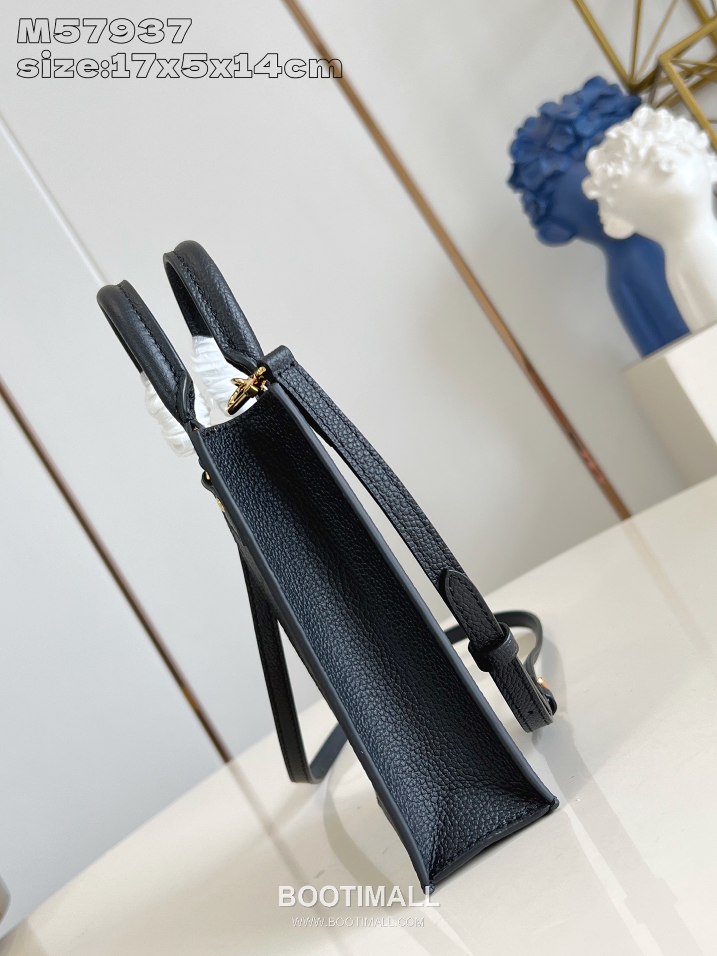 Louis Vuitton Petit Sac Plat Monogram Canvas Mini Tote Bag with Top Handle Strap Detail 루이비통 쁘띠 삭 플라 모노그램 캔버스 미니 토트백 탑핸들스트랩 M57937 14cm 3