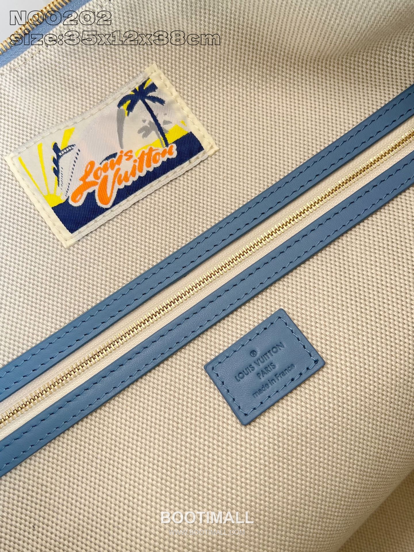 Louis Vuitton Vagabond Hobo Damier Denim Canvas Shoulder Bag with Leather Trim Detail 루이비통 바가본드 호보 다미에 데님 캔버스 숄더백 레더트림 N00202 38cm 9